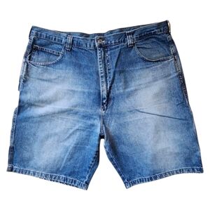 Wrangler Rugged Wear Jean Co Size 42 Cargo Denim Shorts WRG